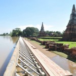 Une barrière pour protéger l'Histoire. Ayutthaya.